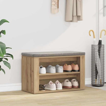 Shoe Rack 75 x 35 x 45 cm Engineered wood Artisan oak