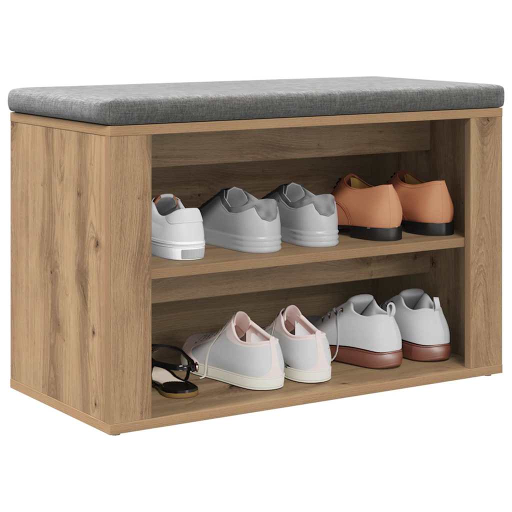 Shoe Rack 75 x 35 x 45 cm Engineered wood Artisan oak