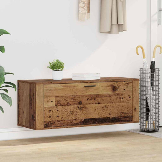 Shoe Cabinet 100 x 35 x 38 cm Engineered Wood Old Wood