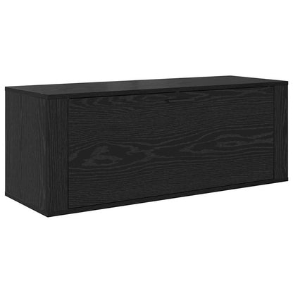 Shoe Cabinet Black oak 100 x 35 x 38 cm Engineered wood