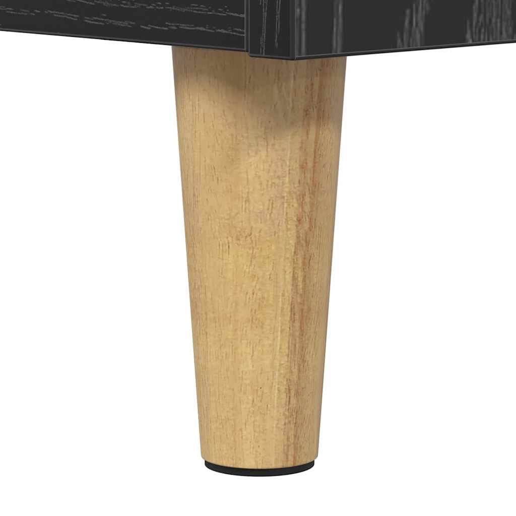 TV Cabinet Black Oak 160 x 35 x 55 cm Engineered Wood
