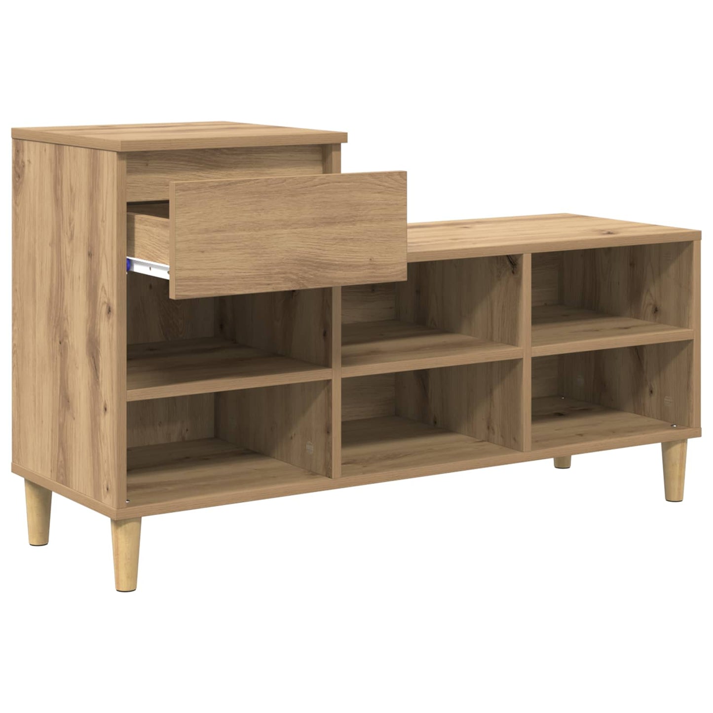 Shoe Cabinet 102 x 36 x 60 cm Engineered Wood Artisan Oak
