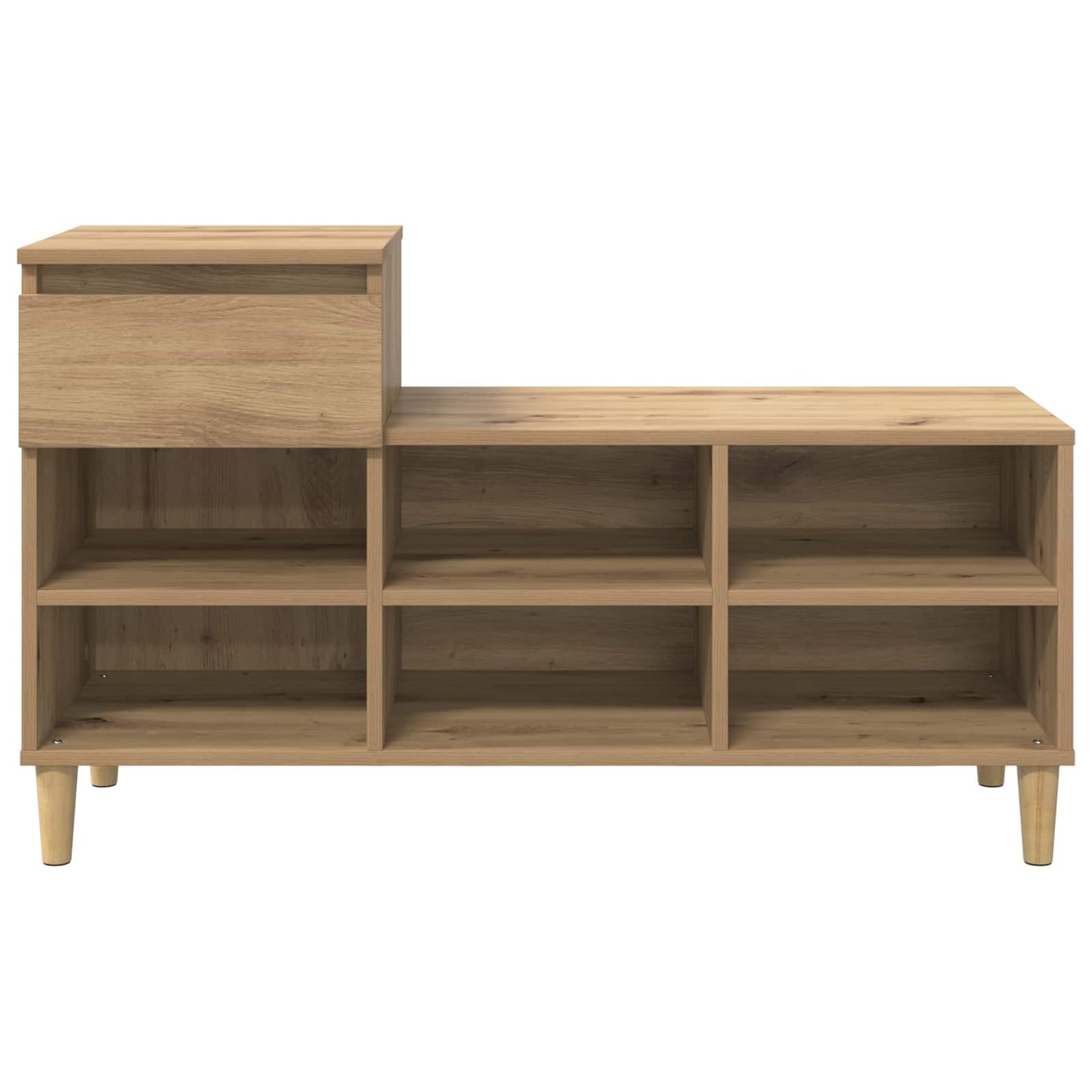 Shoe Cabinet 102 x 36 x 60 cm Engineered Wood Artisan Oak