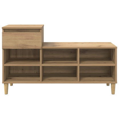 Shoe Cabinet 102 x 36 x 60 cm Engineered Wood Artisan Oak