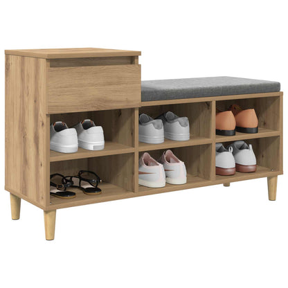 Shoe Cabinet 102 x 36 x 60 cm Engineered Wood Artisan Oak