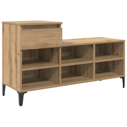 Shoe Cabinet 102 x 36 x 60 cm Engineered wood Artisan oak