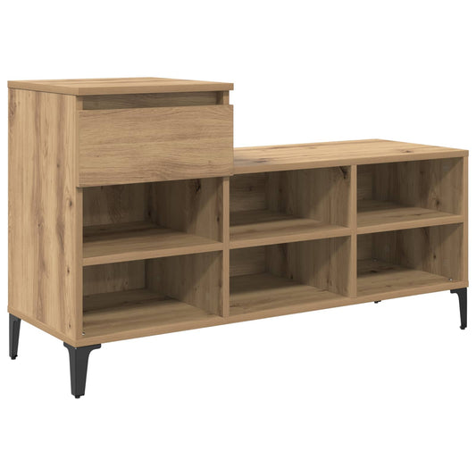 Shoe Cabinet 102 x 36 x 60 cm Engineered Wood Artisan Oak