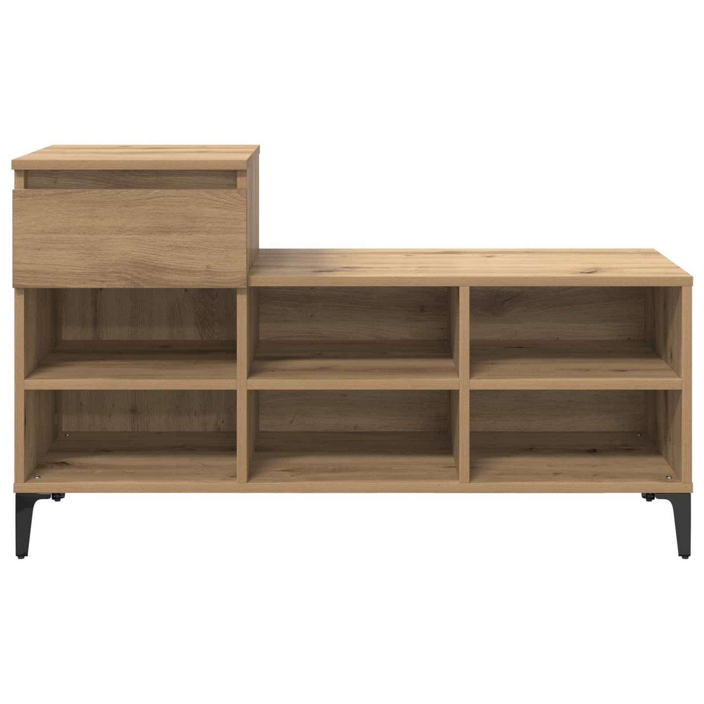 Shoe Cabinet 102 x 36 x 60 cm Engineered wood Artisan oak