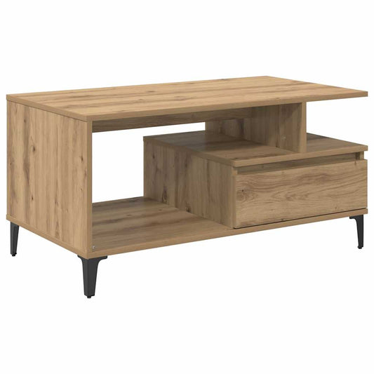 Coffee Table Artisan oak 90 x 49 x 45 cm Engineered wood