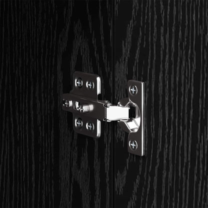Bedside Cabinet Black Oak 35 x 50 x 60 cm Engineered Wood