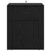 Bedside Cabinet Black oak 50 x 36 x 60 cm Engineered wood