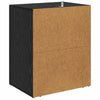 Bedside Cabinet Black oak 50 x 36 x 60 cm Engineered wood