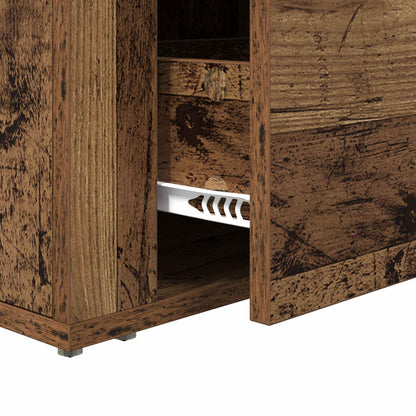 Bedside Cabinet Old Wood 35 x 60 x 50 cm Engineered Wood