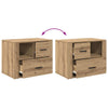 Bedside Cabinet Artisan oak 60 x 36 x 45 cm Engineered wood