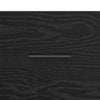 Bedside Cabinet Black oak 60 x 36 x 45 cm Engineered wood