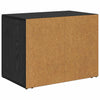 Bedside Cabinet Black oak 60 x 36 x 45 cm Engineered wood