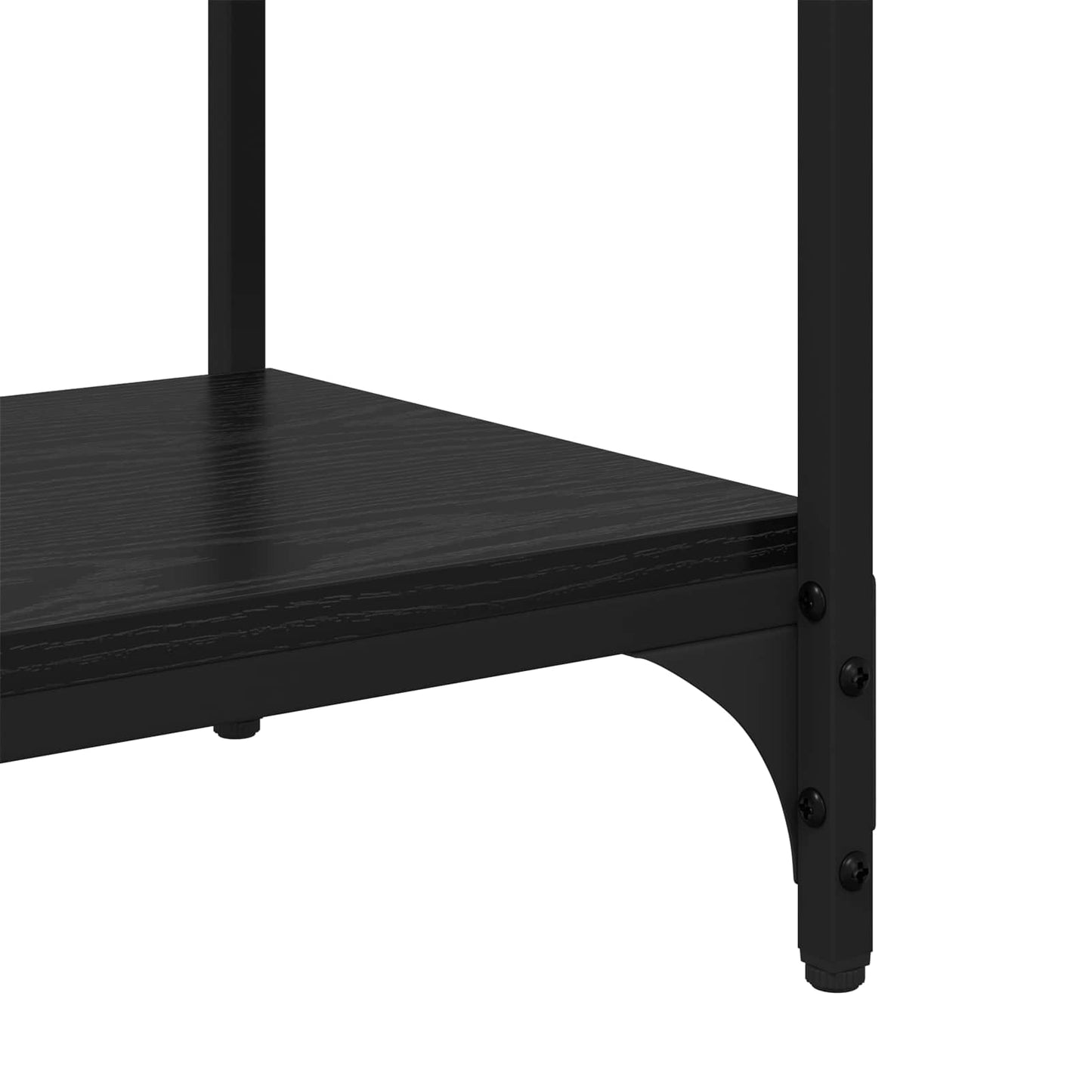 Book Cabinet Black Oak 80 x 33 x 70.5 cm