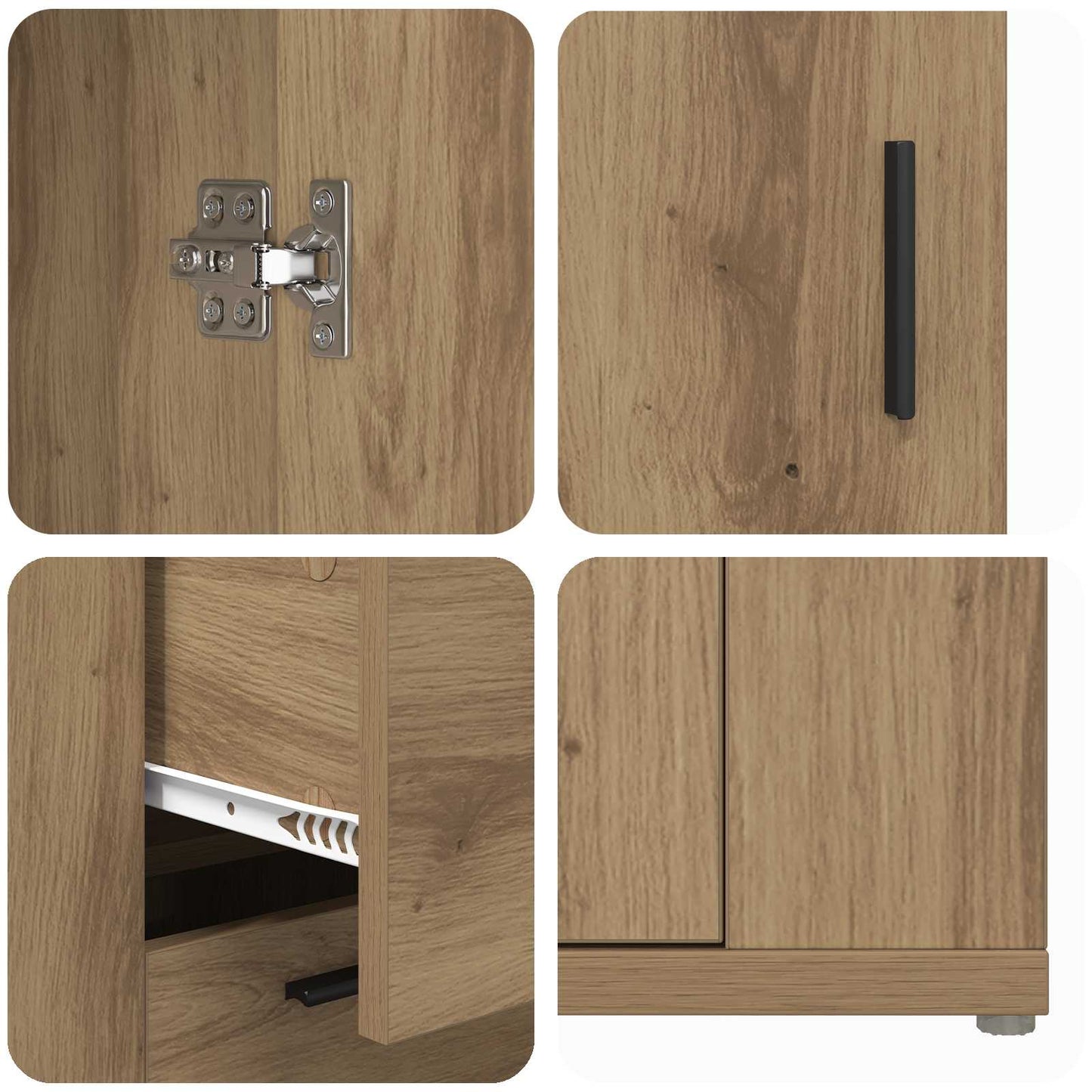 Sideboard Artisan Oak 100 x 33 x 59.5 cm Engineered Wood