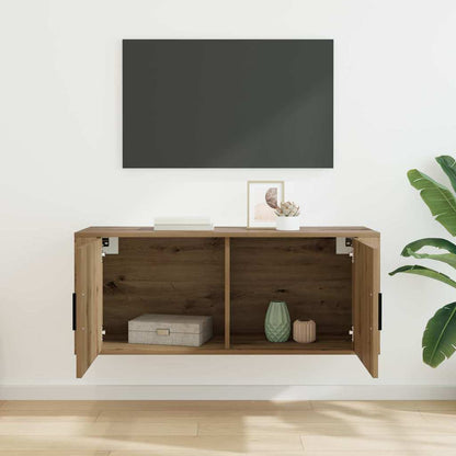 Wall Mounted TV Cabinet 100 x 34.5 x 40 cm Artisan Oak