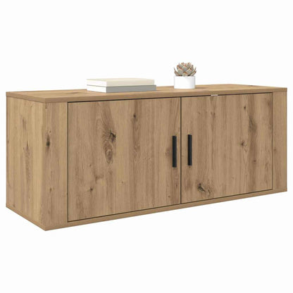 Wall Mounted TV Cabinet 100 x 34.5 x 40 cm Artisan Oak