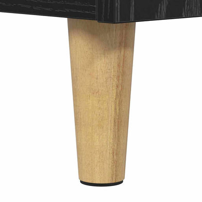 Coffee Table Black Oak 90 x 50 x 26.5 cm Engineered Wood