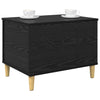 Bedside Cabinet Black oak 60 x 44.5 x 45 cm Engineered wood