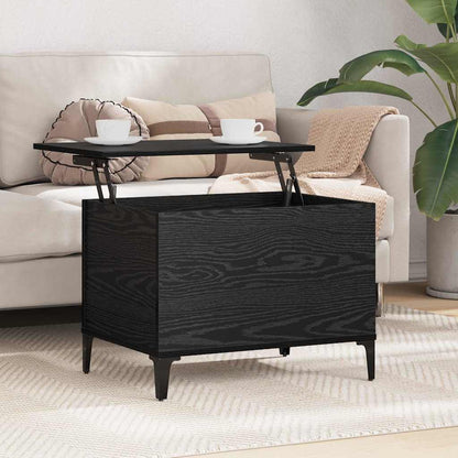 Coffee Table Black Oak 60 x 44.5 x 45 cm Engineered Wood
