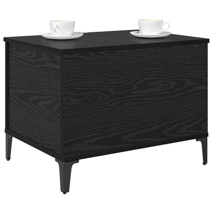 Coffee Table Black Oak 60 x 44.5 x 45 cm Engineered Wood