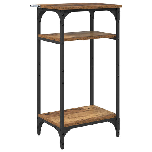 Side Table Old Wood 40 x 30 x 75 cm Engineered Wood