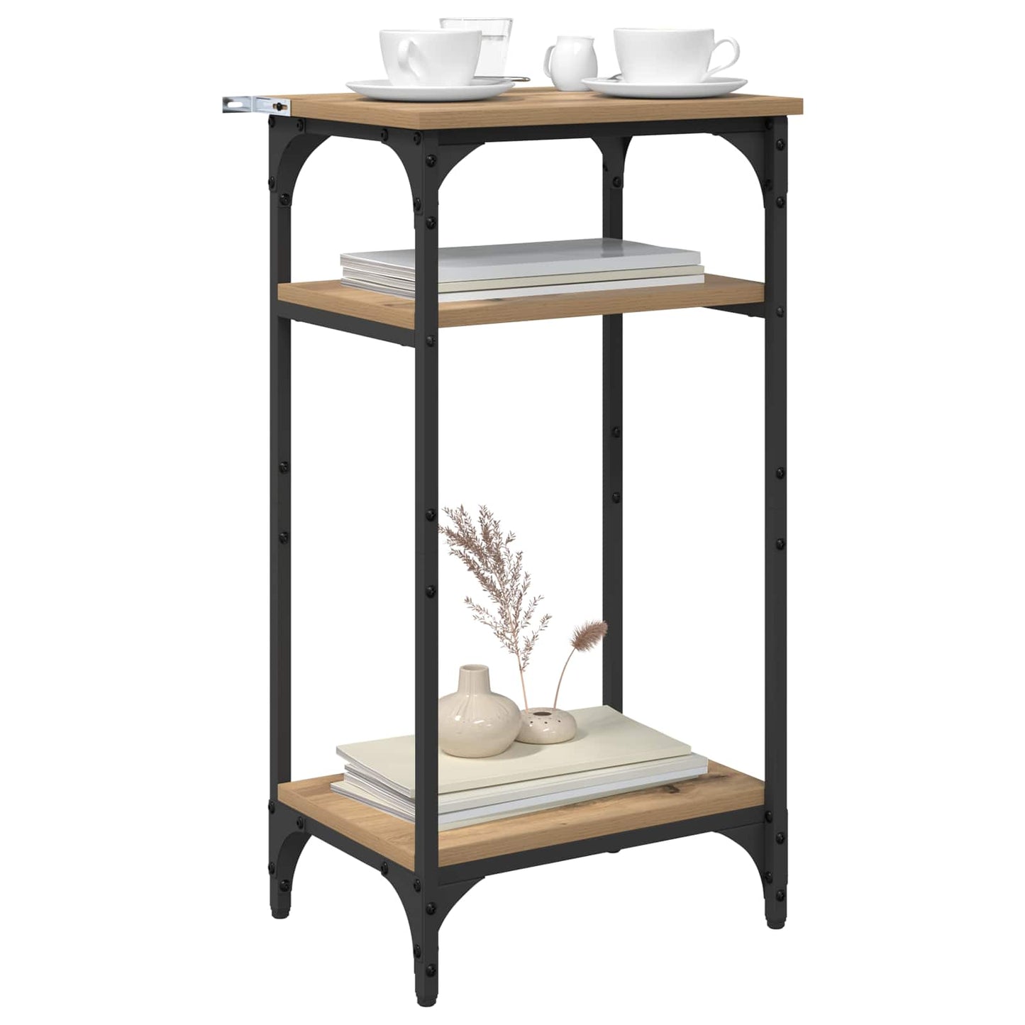 Side Table Artisan Oak 40 x 30 x 75 cm Engineered Wood