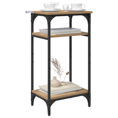 Side Table Artisan Oak 40 x 30 x 75 cm Engineered Wood