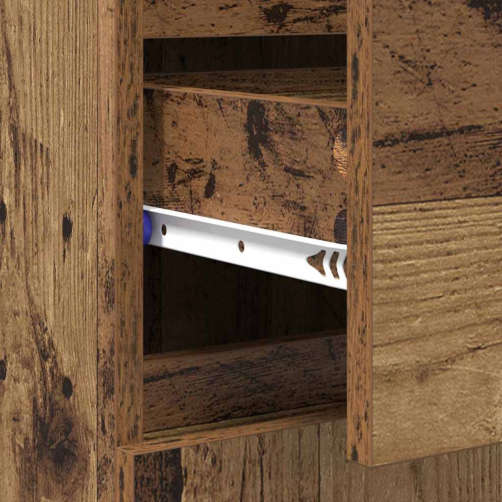 Sideboard Old Wood 60 x 35 x 70 cm Engineered Wood and Iron
