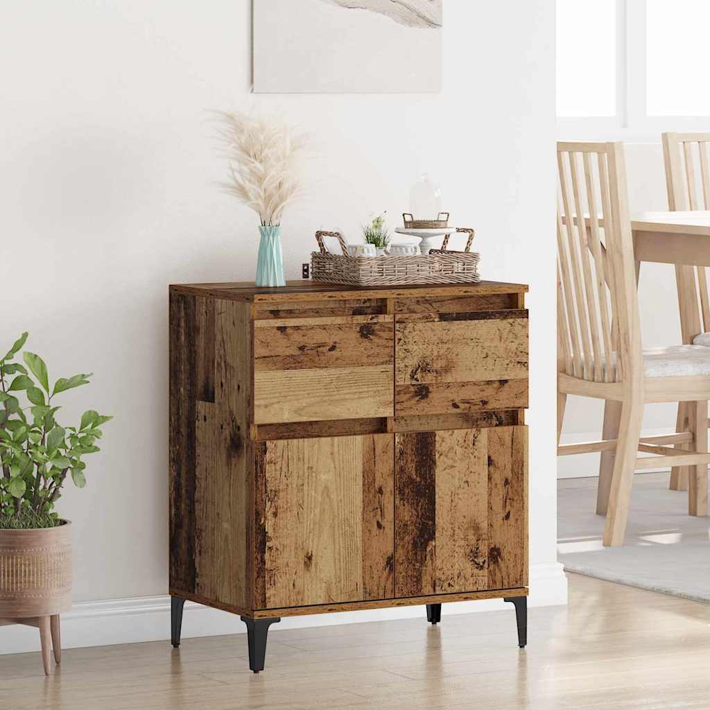 Sideboard Old Wood 60 x 35 x 70 cm Engineered Wood and Iron