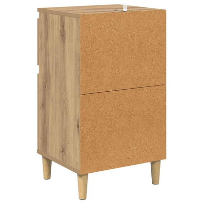 Bedside Cabinet with Drawer 2 pcs Artisan Oak 40 x 35 x 70 cm