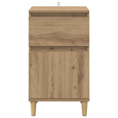 Bedside Cabinet with Drawer 2 pcs Artisan Oak 40 x 35 x 70 cm