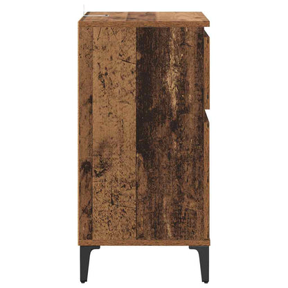 Bedside Cabinet 2 pcs Old Wood 40 x 35 x 70 cm Engineered Wood