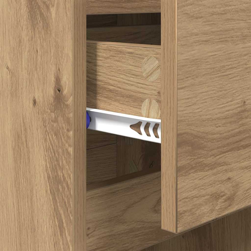 Bedside Cabinet with Drawer 2 pcs Artisan Oak 40 x 35 x 70 cm