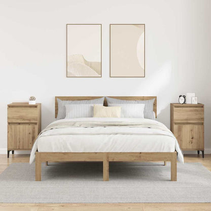 Bedside Cabinet with Drawer 2 pcs Artisan Oak 40 x 35 x 70 cm