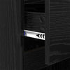 Bedside Cabinet 2 pcs Black oak 40 x 35 x 70 cm Engineered wood
