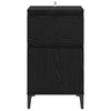 Bedside Cabinet 2 pcs Black oak 40 x 35 x 70 cm Engineered wood