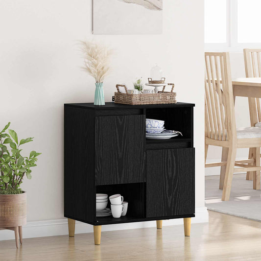 Sideboard Black oak 35 x 60 x 70 cm Engineered Wood