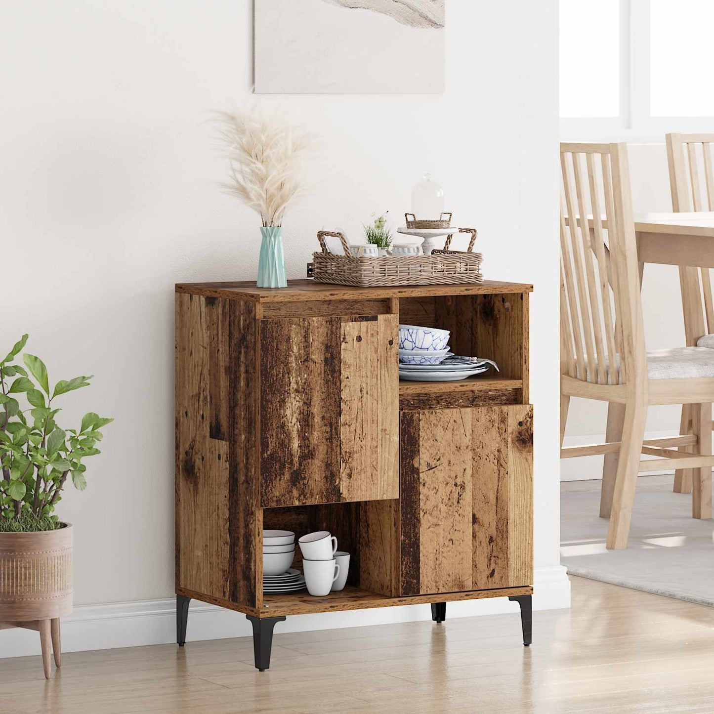 Sideboard Old Wood 60 x 35 x 70 cm Engineered Wood