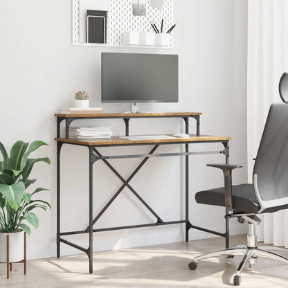 Desk Old Wood 100 x 50 x 90 cm Engineered Wood