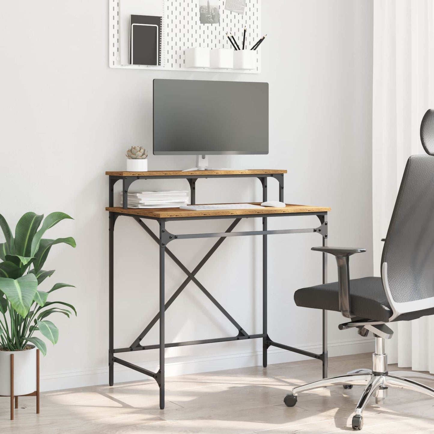 Desk Old Wood 80 x 50 x 90 cm Engineered Wood