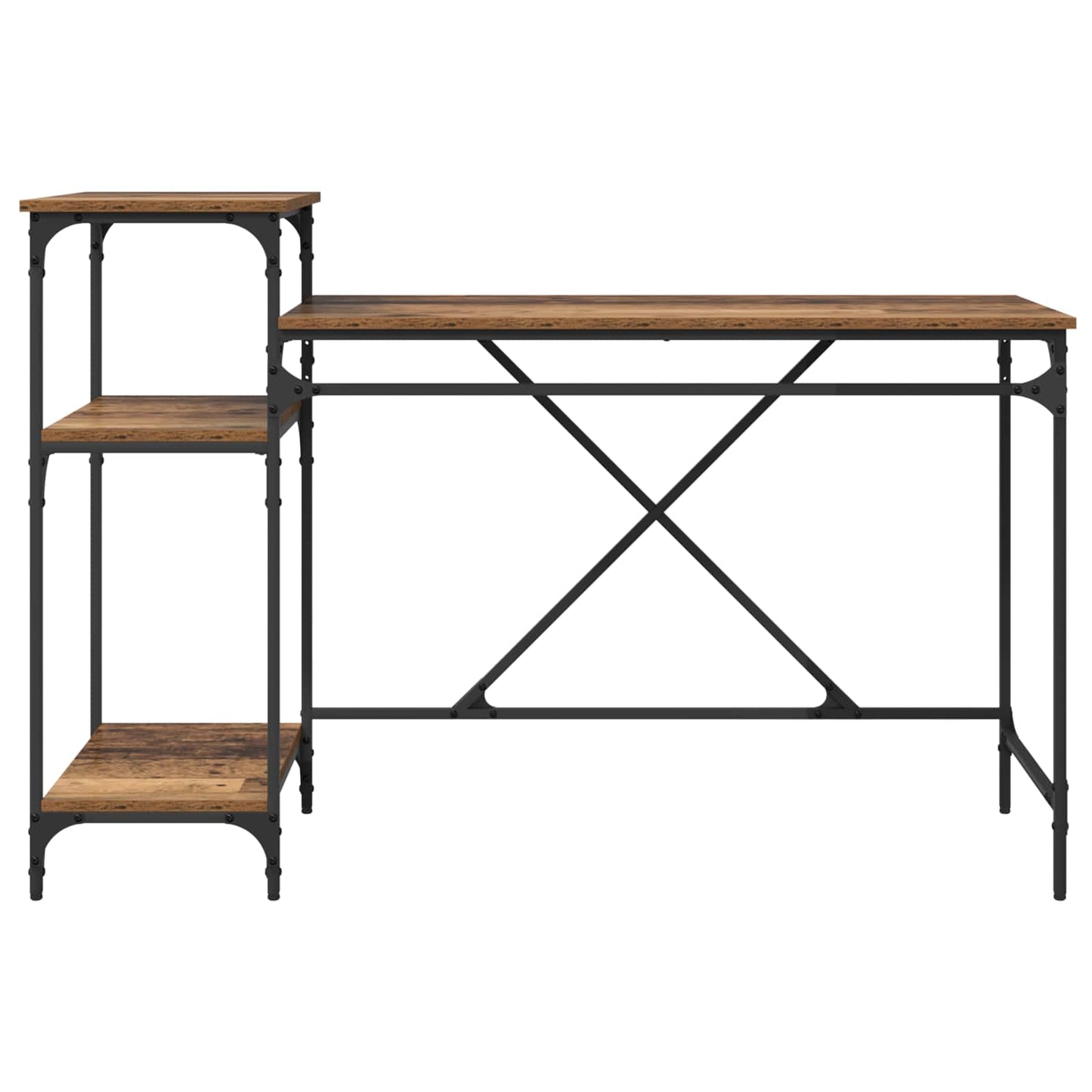 Desk Old Wood 135 x 50 x 90 cm Engineered Wood