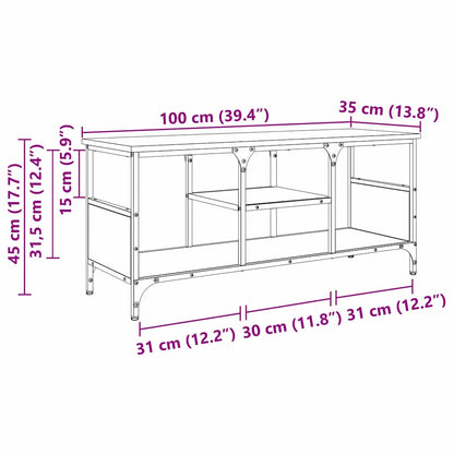 TV Cabinet 100 x 35 x 45 cm Artisan Oak