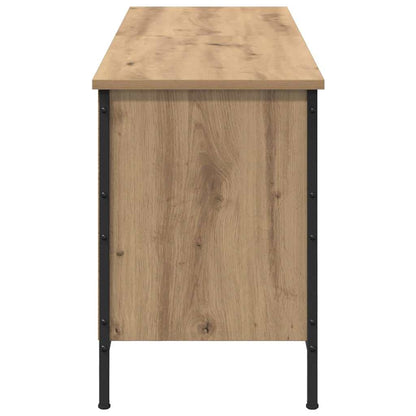 Shoe Cabinet 131 x 35 x 50 cm Engineered Wood and Iron