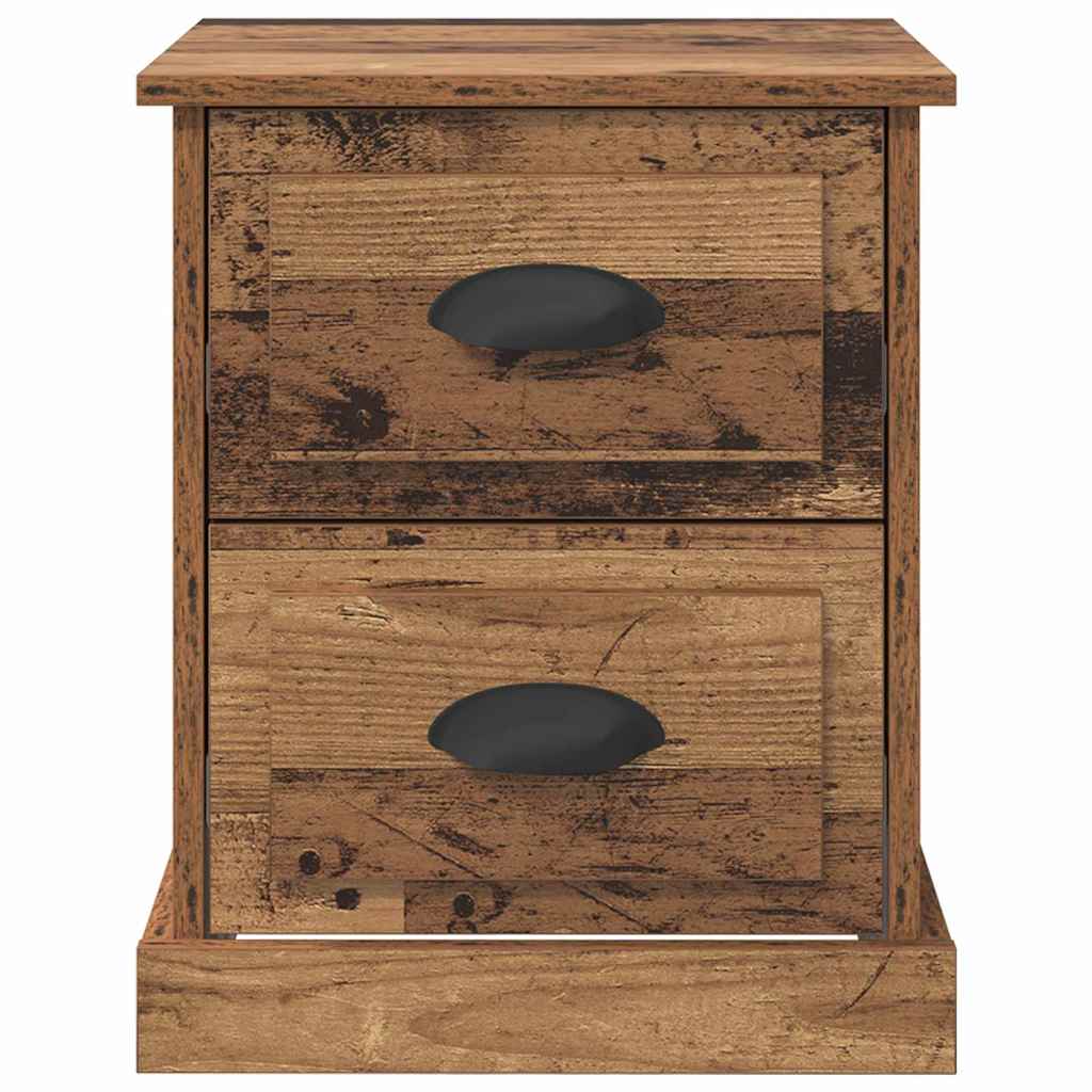 Bedside Cabinet 2 pcs Old Wood 39 x 39 x 47.5 cm