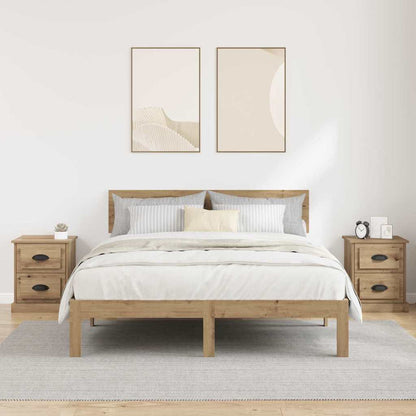 Bedside Cabinet 2 pcs Artisan Oak 39 x 39 x 47.5 cm