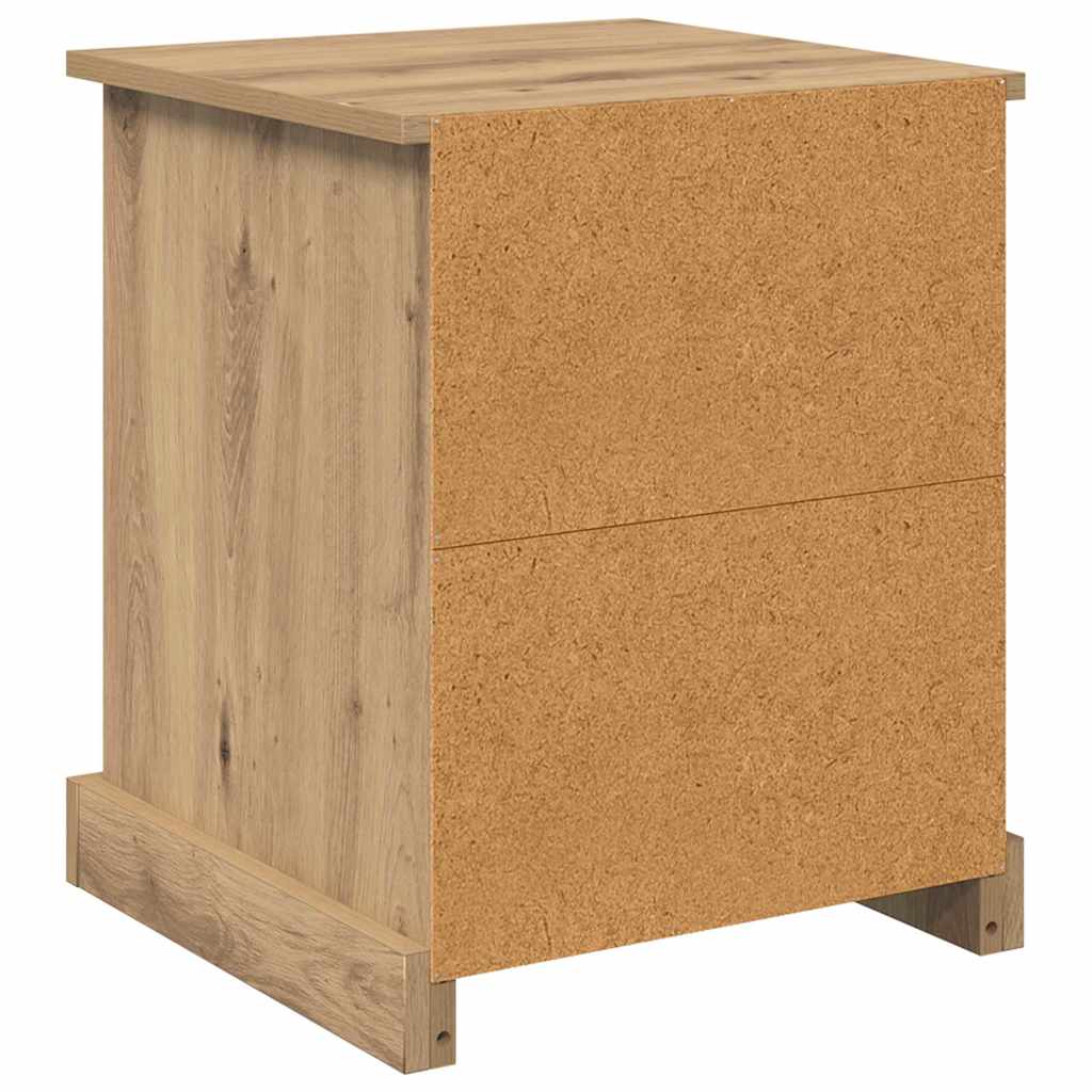 Bedside Cabinet 2 pcs Artisan Oak 39 x 39 x 47.5 cm